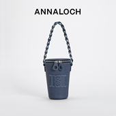 ANNALOCH新款 Jill水壶包编织带手提水桶奶茶包原创小众手机包女包