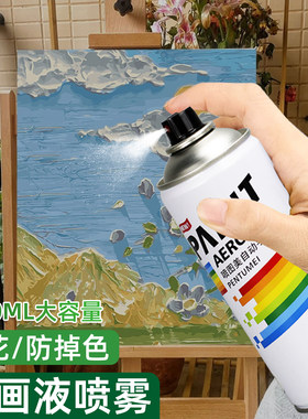 定画液喷雾油画棒丙烯颜料专用固色剂铅笔炭笔素描封层保护喷剂