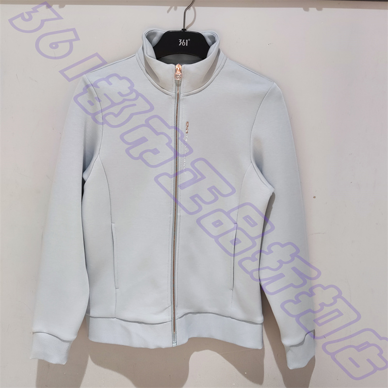 361女装开襟卫衣专柜正品2025春季新款立领休闲含棉运动外套4013A