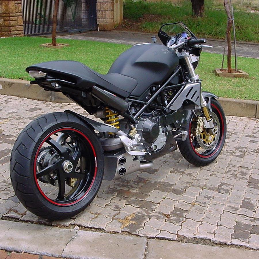 完整的排气 QD 防爆箱不锈钢催化杜卡迪怪物 S4R 2004-2006