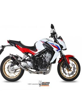 完整排气 4X2X1 MIVV GP 钢制黑色 CB 650 F 2014-2018
