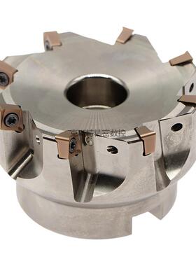 90度直角4NKT060308R快进给铣刀盘4N-TE90开粗重切削双面数控刀盘