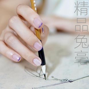 【精品兔毫】小荷文房文征明簪花小楷毛笔专业级瘦金体紫兔毫毛笔