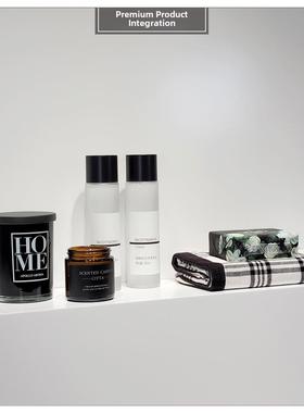 样板房浴室简易家居室内软装蜡烛毛巾香皂组合Zh2483