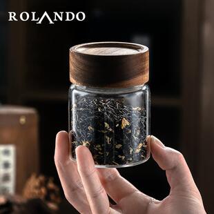 茶叶罐便携式小号随身储存罐迷你密封存茶罐带盖玻璃茶罐子包装盒