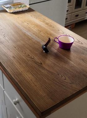 老榆木板桌板面原木板台面板窗台板桌面板写字台餐厅实木桌面定制