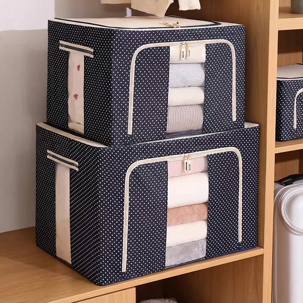 宿舍专用收纳整理箱装衣服家用大容量衣柜百纳箱可折叠搬家储物袋,收纳整理,收纳箱,淘宝优惠券,粉丝福利购,淘宝优惠卷