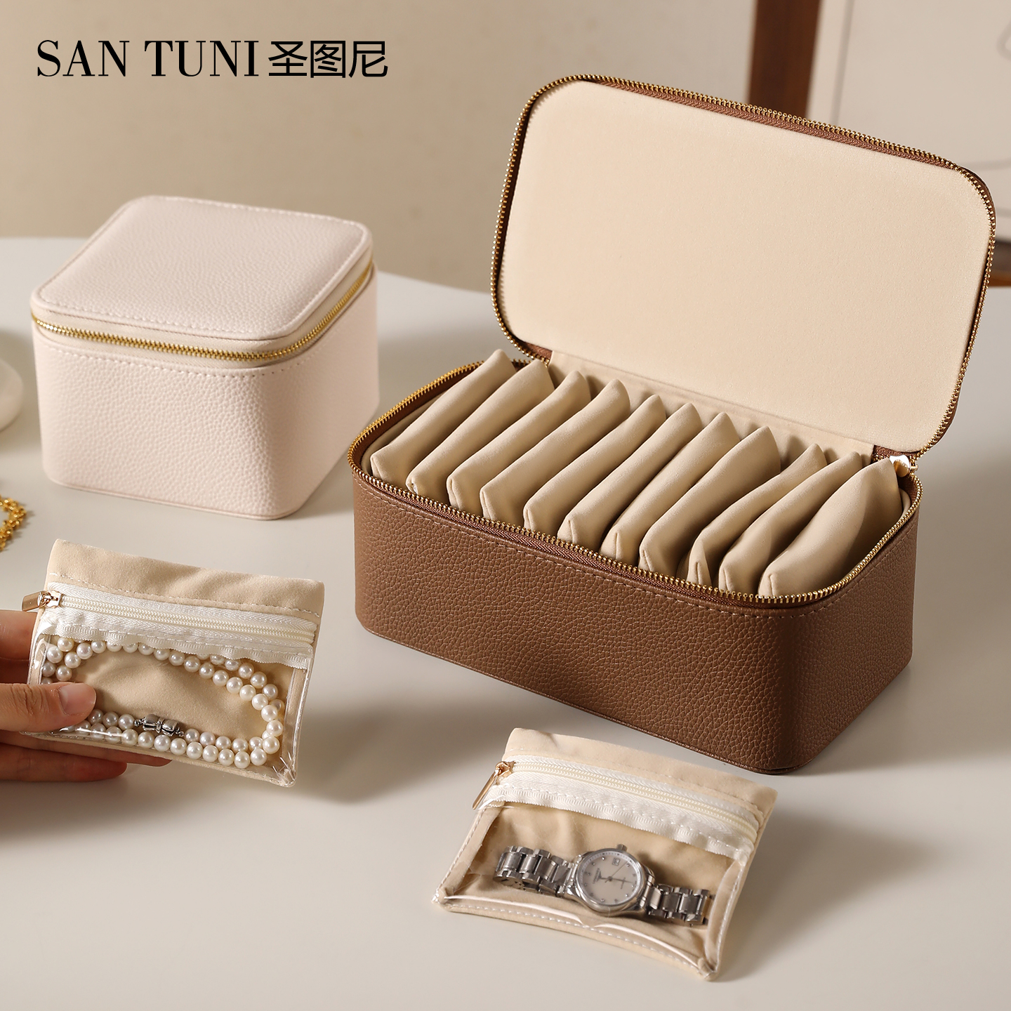 首饰盒新款防氧化精致绒布收纳袋