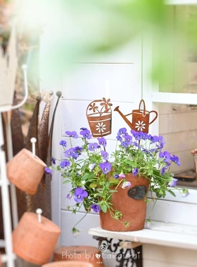 厂家直销铁艺日系锈色花插装饰