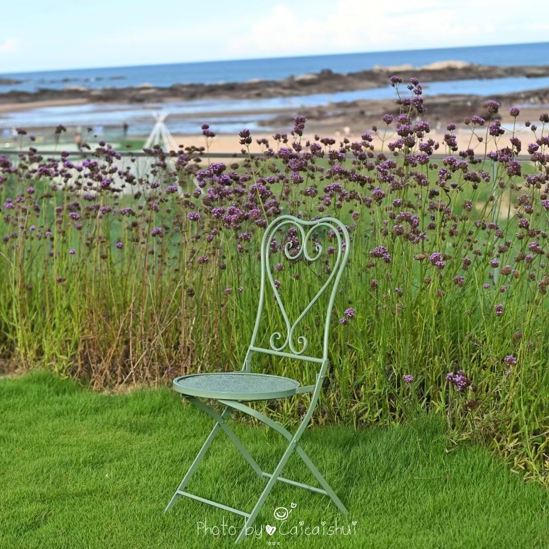 现代简约休闲庭院户外桌椅奶茶店咖啡厅铁艺室外露天桌椅套装组合