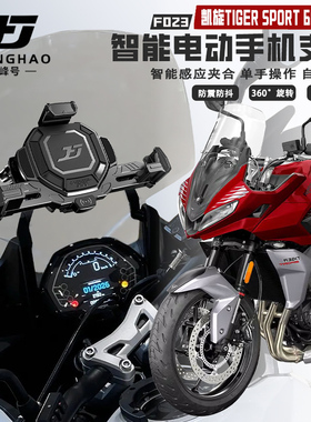 适用凯旋TIGER660摩托车手机支架电动智能无线充电防盗导航支架