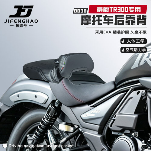 适用于豪爵TR300后靠背坐垫套