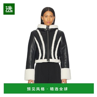 1h可退 香港直邮Fleur Du Mal 女士 皮革毛领夹克 OT0090