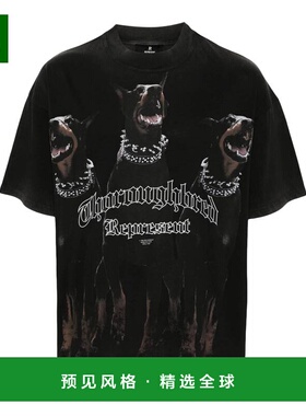 香港直邮Represent 男士T恤 MLM41135003 CO 黑色