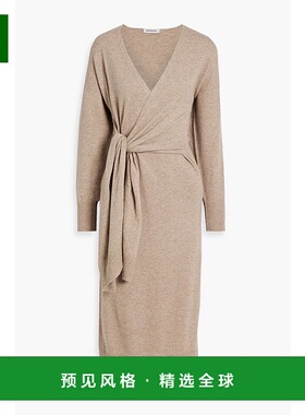 1h可退 香港直邮Simkhai 女士 Skyla 裹式针织中长连衣裙 SI1003K