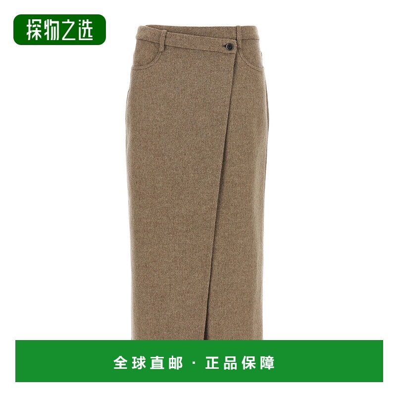 香港直邮Brunello Cucinelli 腰带环半身裙 MD565G3897