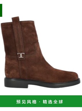 香港直邮Tod's logo绒面短筒靴 XXW20L0IM60RE0