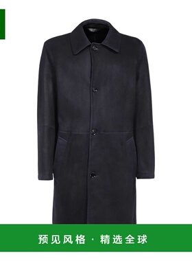 香港直邮BRIONI 男士大衣 POF90LO97024000 AW2025 黑色 翻领长袖