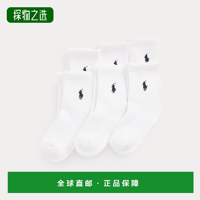 自营欧洲直邮RalphLauren拉夫劳伦 一包 6 双运动袜