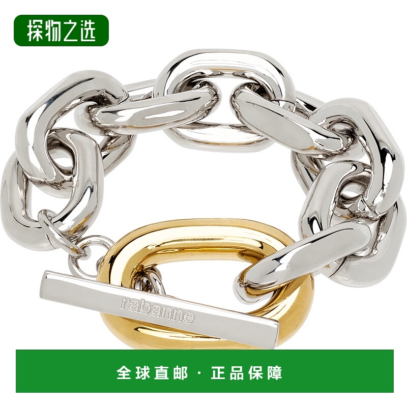 香港直邮Rabanne 女士 XL Link Bi-Color 手链 25HBB0013MET829