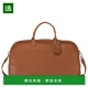 男士 1h可退 欧洲直邮LONGCHAMP珑骧 棕色牛皮旅行包斜挎包手提包