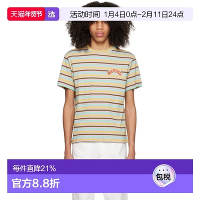 1h可退 香港直邮Bluemarble 男士 多色条纹 T 恤 TS30JE21FA23