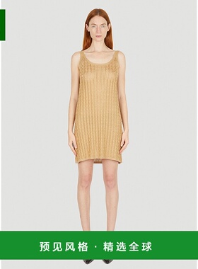 1h可退 香港直邮Prada 普拉达 女士 金属色 Cabel 针织连衣裙 239