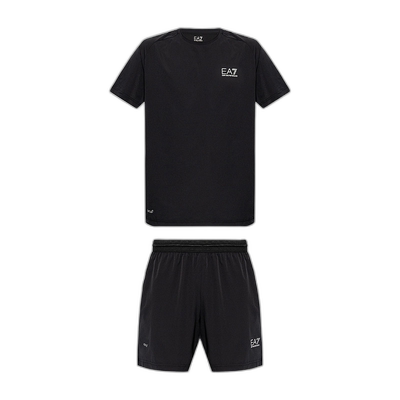 香港直邮EA7 Emporio Armani 徽标T恤和短裤两件套 8NPV03PNDDZ12