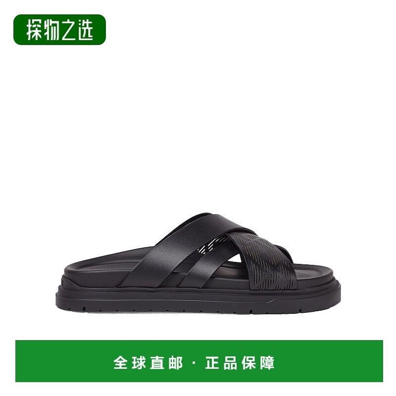 香港直邮Fendi 交叉绑带拖鞋 7X1770ARID