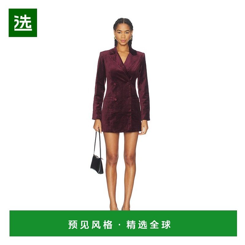 1h可退 香港直邮GOOD AMERICAN 女士 Exec 天鹅绒连衣裙 GDW0277,女装/女士精品,连衣裙,淘宝优惠券,粉丝福利购,淘宝优惠卷