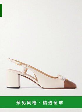 1h可退 香港直邮Valentino 华伦天奴 女士 沙色皮质浅口鞋 7W2S0M