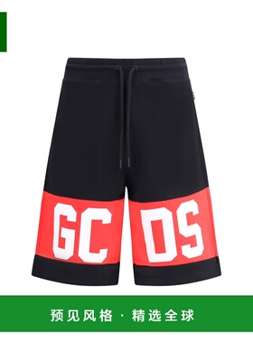 1h可退 香港直邮Gcds 男士 徽标带抽绳短裤 B1XM3100JD1 black黑