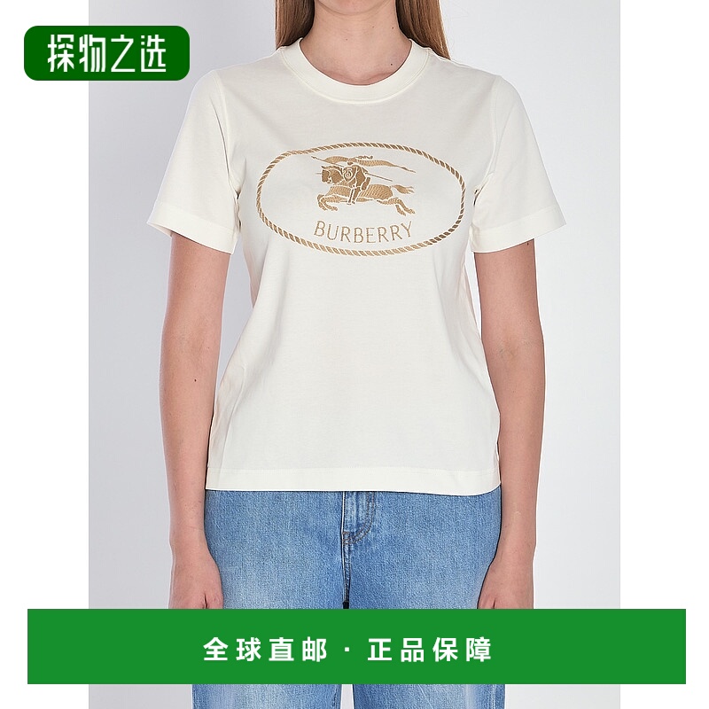 1h可退 香港直邮Burberry 巴宝莉 女士 KNIGHT STAMP T恤 8109817