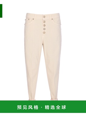 香港直邮DONDUP 女士休闲裤 DP268BBSE037DKPT005 AW2025 米白色