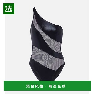 1h可退 香港直邮NORMA KAMALI 诺玛·卡玛丽 女士 蛇纹拼接单肩泳