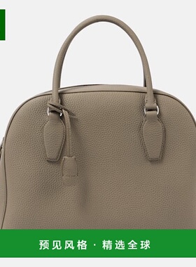 1h可退 香港直邮The Row 女士 12.00 印度皮革手提包 grey灰色 舒