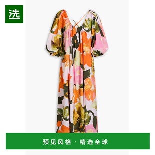 1h可退 香港直邮Stine Goya 女士 印花粗纺梭织中长连衣裙 SG5831