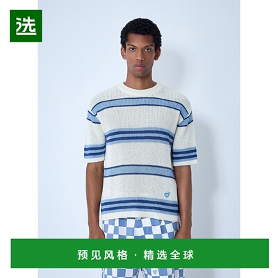 1h可退 香港直邮HUMAN MADE 男士 条纹针织上衣 HM29CS029