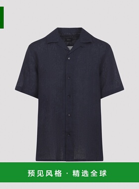 香港直邮BRIONI 男士衬衫 SCFR0LP91114100 SS2026 蓝色 CUBAN SH