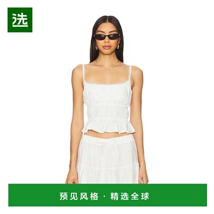 1h可退 香港直邮Peixoto 女士 Amelia 上衣 45036 white白色 舒适