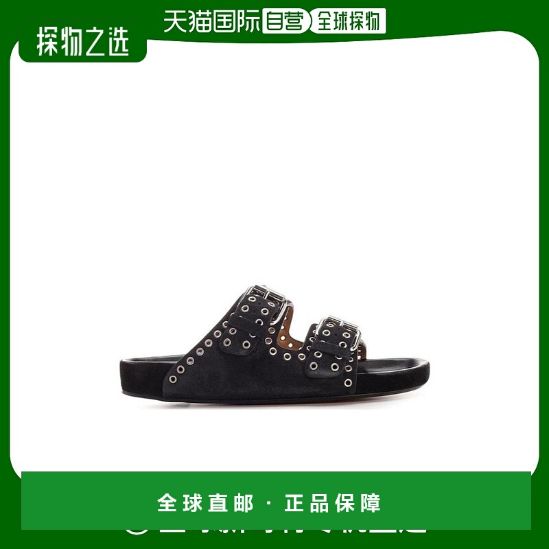 香港直邮Isabel Marant 徽标搭扣凉拖 SD046222P006S