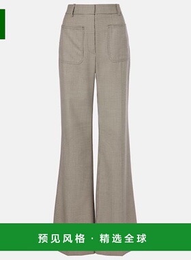 1h可退 香港直邮NILI LOTAN 女士 Christophe 初剪羊毛喇叭长裤