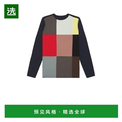 1h可退 香港直邮POP TRADING COMPANY 男士 拼接长袖T恤 POPSS250