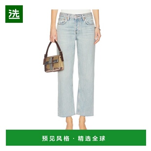 1h可退 香港直邮redone 女士 舒适短款牛仔裤直筒裤 14103WEYSTRC