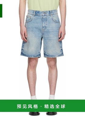 1h可退 香港直邮Represent 男士 蓝色 R10T Tailored 牛仔短裤 ML