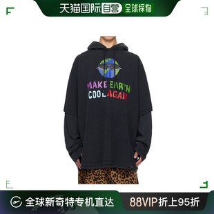 Again Cool Earth 香港直邮Vetements 连帽卫衣 Make UE54LS16