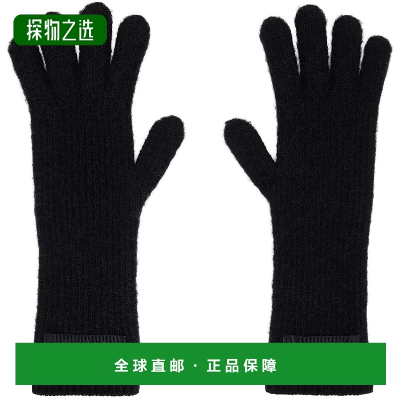 香港直邮Jacquemus 女士 黑色 The Gros Grain 手套 24HACU00668A