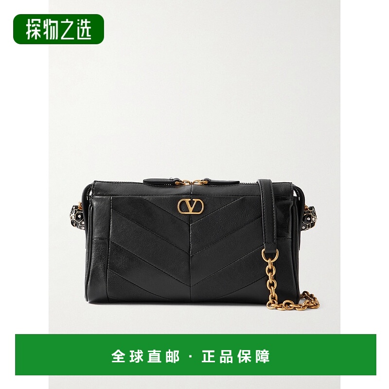 香港直邮valentino 华伦天奴 女士 Panthea 拼接皮革肩包 8W2B0S9