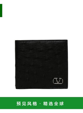【99新未使用】香港直邮Valentino 黑色徽标钱包 YP0654JFR