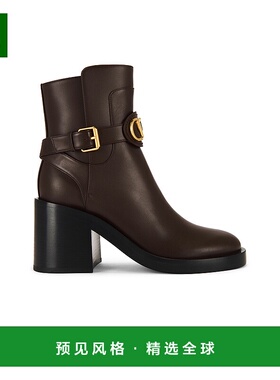 1h可退 香港直邮Valentino 华伦天奴 女士 V 徽标标志短靴 7W2S0M